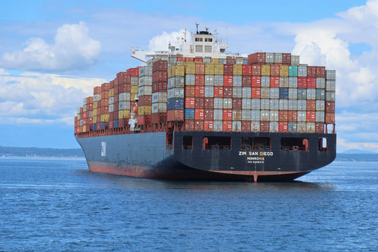 A large cargo ship. Photo by Chris Linnett on Unsplash.